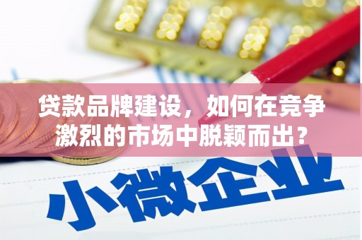 文山贷款品牌建设，如何在竞争激烈的市场中脱颖而出？