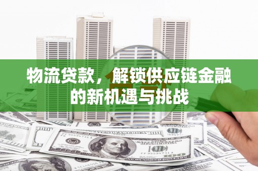 文山物流贷款，解锁供应链金融的新机遇与挑战